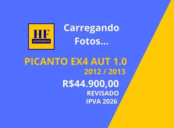 KIA PICANTO 1.0 EX 12V FLEX 4P AUTOMÁTICO KIA PICANTO 1.0 EX 12V FLEX 4P AUTOMÁTICO